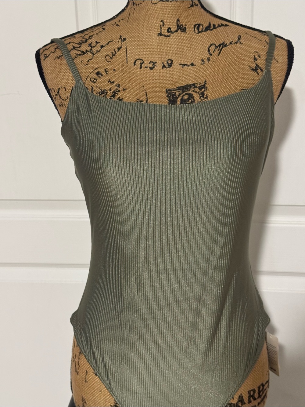 Ribbed Olive Green Women's swimsuit. Aerie new with tags!